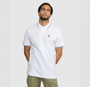 Polos Psycho Bunny Logan Polo Hombre Blancos | UJ8932147
