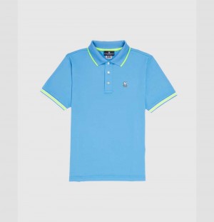 Polos Psycho Bunny Ludlow Sport Polo Hombre 492 Cornflower | DK9085746