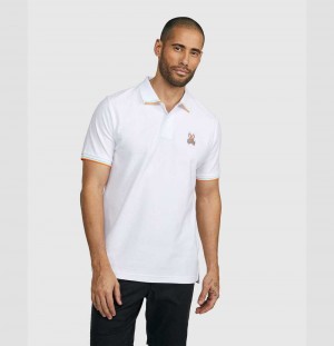 Polos Psycho Bunny Noah Polo Hombre Blancos | HR0471695