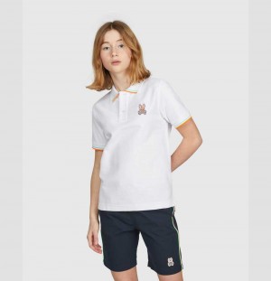 Polos Psycho Bunny Noah Polo Niños Blancos | TG4726910