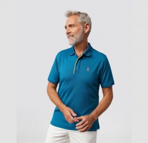 Polos Psycho Bunny Otis Sport Polo Hombre 434 Aegean Sea | PH3625104