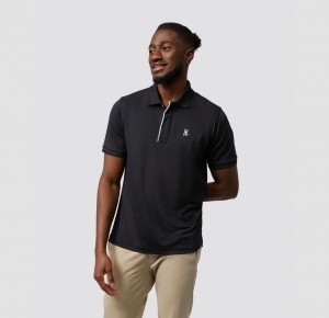 Polos Psycho Bunny Otis Sport Polo Hombre Negros | HE6231598