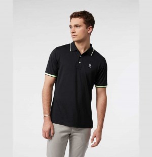 Polos Psycho Bunny Redman Sports Polo Hombre Negros | HN7259031