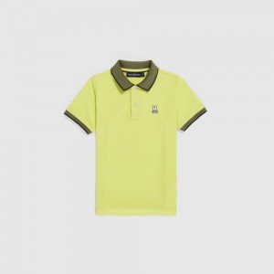 Polos Psycho Bunny Rodeo Pique Polo Shirt Niños 342 Limeade | TK2467359