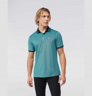 Polos Psycho Bunny Tyron Sport Polo Hombre Negros | QA0571829