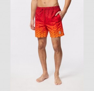 Ropa de Baño Psycho Bunny Aletti Swim Trunk Hombre Rojos | YV7168432