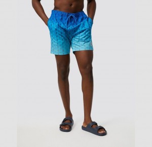 Ropa de Baño Psycho Bunny Aletti Swim Trunk Hombre Azules | IG8639751