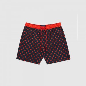 Ropa de Baño Psycho Bunny Cary Swim Trunk Hombre Azul Marino | EA8310279