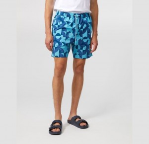 Ropa de Baño Psycho Bunny Frankie Swim Trunk Hombre 438 Bluefish | TD2690751
