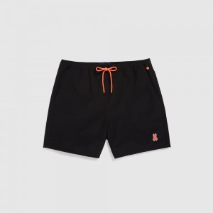 Ropa de Baño Psycho Bunny Lancaster Hydrochromic Swim Trunk Hombre Negros | XC3928045