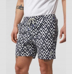 Short Psycho Bunny Acker Swim Shorts Hombre Azul Marino | GH4137285