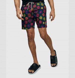 Short Psycho Bunny Andrew Swim Trunks Hombre Azul Marino | WY1268095