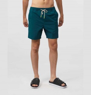 Short Psycho Bunny Bowery Hydrocromic Swim Shorts Hombre 407 Spruce | ZP9635428