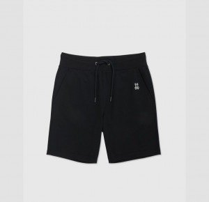 Short Psycho Bunny Bromfield Sweat Shorts Hombre Negros | HC3245781