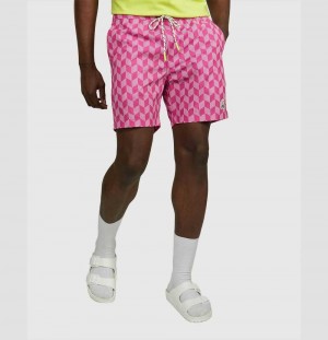 Short Psycho Bunny Duncan Swim Trunks Hombre Rosas | SA2061985