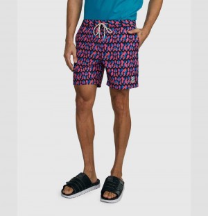 Short Psycho Bunny Everett Swim Trunks Hombre Rosas | KM3589106