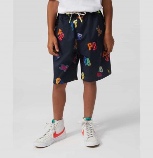 Short Psycho Bunny Fulton Swim Shorts Niños Azul Marino | JN1530498