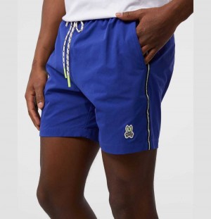 Short Psycho Bunny Hydrochromic Ratcliff Swim Shorts Hombre Azules | TF0623879