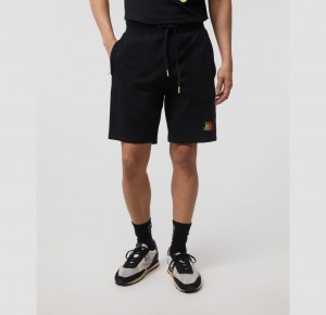 Short Psycho Bunny Lafayette French Terry Sweat Shorts Hombre Negros | ET2634108