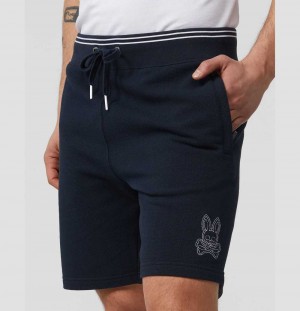 Short Psycho Bunny Larkin Shorts Hombre Azul Marino | UX7432019