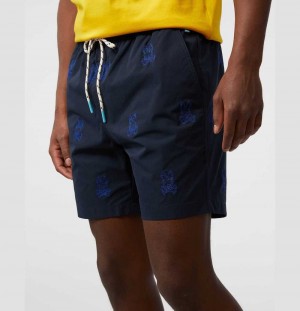 Short Psycho Bunny Larkin Swim Shorts Hombre Azul Marino | MW7613590