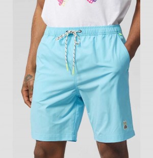 Short Psycho Bunny Long Hydrochromic Swim Trunks Hombre 452 Clear Sky | IV8507421
