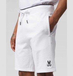 Short Psycho Bunny Myer Shorts Hombre Blancos | JG3614085