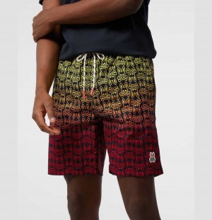Short Psycho Bunny Obec Swim Shorts Hombre Negros | GE2834056