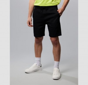 Short Psycho Bunny Outline Sweatshorts Hombre Negros | LC5237189