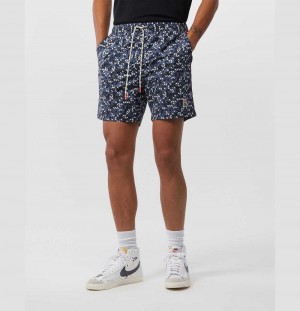 Short Psycho Bunny Rivington Swim Shorts Hombre Azul Marino | ZO1207486