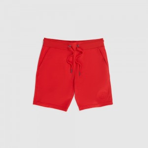 Short Psycho Bunny Santa Fe Sweatshort Hombre Rojos | EC3678495