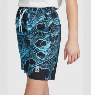 Short Psycho Bunny Thames Swim Shorts Niños Azul Marino | DB0415927