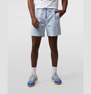 Short Psycho Bunny Turbin Elastic Waist Shorts Hombre Azul Rey | BT3870654