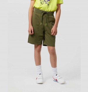Short Psycho Bunny Waverly Shorts Niños Verde Oliva Oscuro | SX5390187