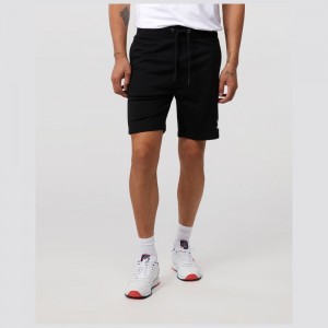 Short Psycho Bunny Wilkes Sweat Shorts Hombre Negros | TC8260531