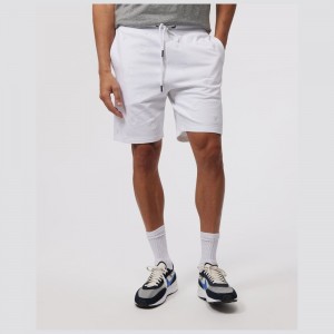 Short Psycho Bunny Woad Embroidered Sweatshort Hombre Blancos | QM1295783