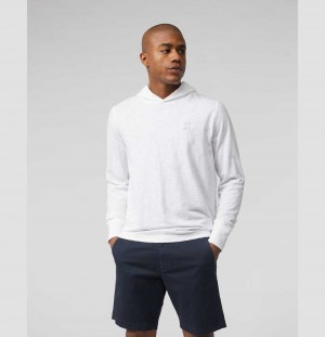 Sweatshirts And Hoodies Psycho Bunny Clader Pullover Hoodie Hombre Blancos | QY0183629