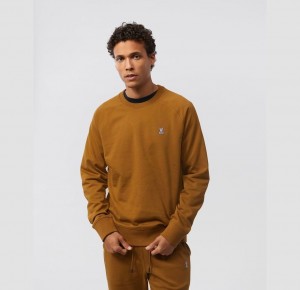 Sweatshirts And Hoodies Psycho Bunny French Terry Raglan Sweatshirt Hombre 215 Cumin | VI3407628