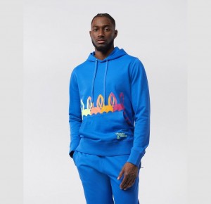Sweatshirts And Hoodies Psycho Bunny Lafayette Bunny Logo Hoodie Hombre Azul Rey | SV4532098