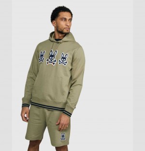Sweatshirts And Hoodies Psycho Bunny Liam Hoodie Hombre 357 Wet Sand | SE7049562