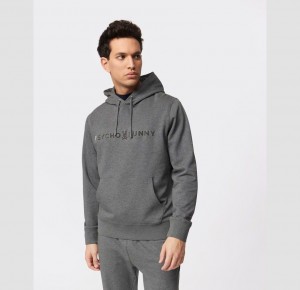 Sweatshirts And Hoodies Psycho Bunny Royce Flocking Hoodie Hombre 498 Heather Storm | EL9761048