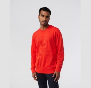 Sweatshirts And Hoodies Psycho Bunny Thomaston Bunny Sweatshirt Hombre Rojos | RQ6189340