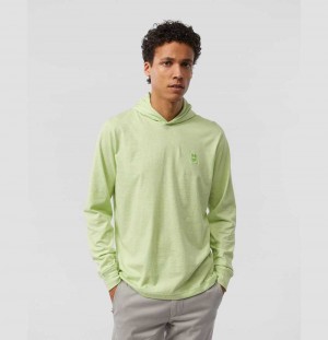 Sweatshirts And Hoodies Psycho Bunny Timms Pullover Hoodie Hombre 330 Heather Palm Leaf | AD3518246