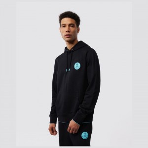 Sweatshirts & Hoodies Psycho Bunny Broward Hoodie Hombre Negros | IH8415326