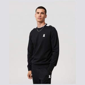 Sweatshirts & Hoodies Psycho Bunny Wilkes Sweatshirt Hombre Negros | PS6418205