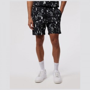 Swimwear & Bathing Suits Psycho Bunny Bagh Swim Trunk Hombre Negros | LB8764532
