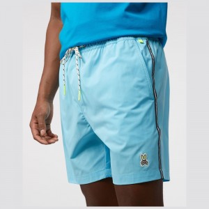 Swimwear & Bathing Suits Psycho Bunny Hydrochromic Ratcliff Swim Shorts Hombre 452 Clear Sky | SC6753491