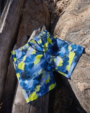 Swimwear & Bathing Suits Psycho Bunny Meyer Swim Trunk Hombre Azules | AM1793254