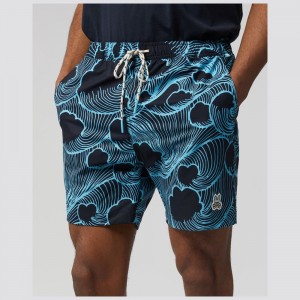 Swimwear & Bathing Suits Psycho Bunny Thames Swim Shorts Hombre Azul Marino | OT0682354