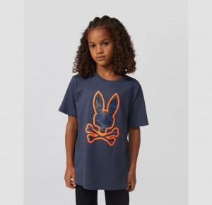 Tees Psycho Bunny Allen Camo Graphic Niños 402 North Sea | MJ0396814